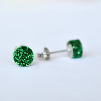 Mini Glitter Dot Stud Earrings