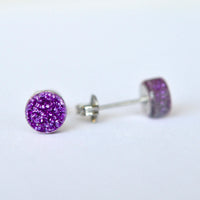 Mini Glitter Dot Stud Earrings