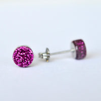 Mini Glitter Dot Stud Earrings