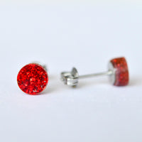 Mini Glitter Dot Stud Earrings