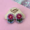 Retro Daisy Statement Stud Earrings