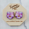 Watercolour Pansy Earrings